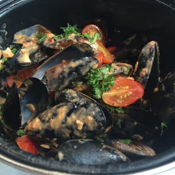 Tapelia - Mussels with Spicy Sauce. - Spanish Near Me - Miami Beach, Florida Tapelia - Mussels with Spicy Sauce. - Spanish Near Me - Miami Beach, Florida
