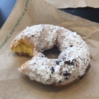 Duck Donuts - Vanilla donut with maple glaze, powdered sugar and Marshmallow drizzle. Somebody else's Oreo ended up on my doughnut! No complaints - Donuts Near Me - Westerville, Ohio Duck Donuts - Vanilla donut with maple glaze, powdered sugar and Marshmallow drizzle. Somebody else's Oreo ended up on my doughnut! No complaints - Donuts Near Me - Westerville, Ohio