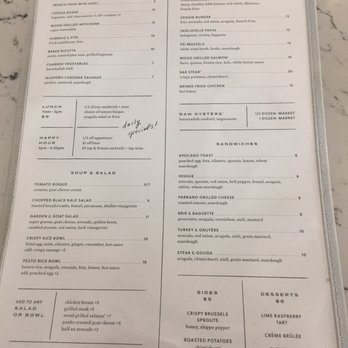 Hank's - Full menu (with a few changes) as of June 2018 - Coffee & Tea Near Me - Austin, Texas