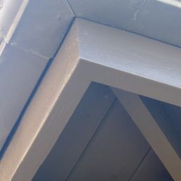 Fascia board after repair Fascia board after repair