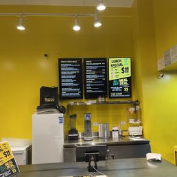 menus on the wall