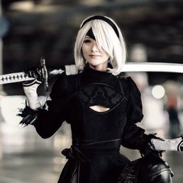 Nier Automata 2B - Leotard top was altered to fit bust better.