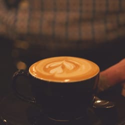 Brick & Mortar Coffee - Delivering some lattes.