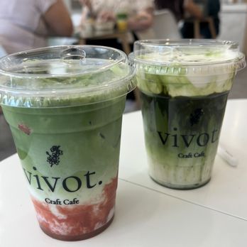 Vivot Craft Cafe - Strawberry Matcha, Matcha Einspanner - Bubble Tea Near Me - Fullerton, California Vivot Craft Cafe - Strawberry Matcha, Matcha Einspanner - Bubble Tea Near Me - Fullerton, California