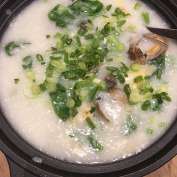 Congee Queen - Clam and salty duck egg congee - large ($20) - Chinese Near Me - Markham, Ontario