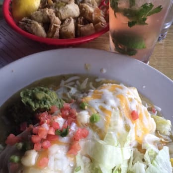 The Hornet - Breakfast burrito, artichoke fritters, & hibiscus mojito. Heaven on Earth. - American Near Me - Denver, Colorado The Hornet - Breakfast burrito, artichoke fritters, & hibiscus mojito. Heaven on Earth. - American Near Me - Denver, Colorado
