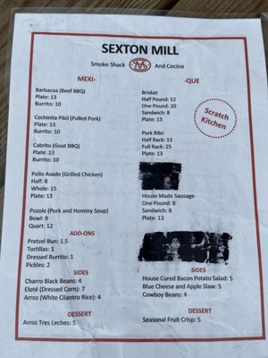 Menu photo 4 Sexton Feed Mill Glen Rose, TX Menu photo 4 Sexton Feed Mill Glen Rose, TX