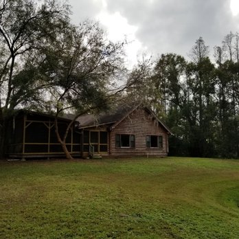 The Lotus Pond - Looking back at the cabin from the pond - Pilates Near Me - Tampa, Florida