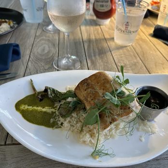 Coast - Cashew Crusted Atlantic Salmon* (subbed with grilled mahi mahi) - Seafood Near Me - Hilton Head Island, South Carolina Coast - Cashew Crusted Atlantic Salmon* (subbed with grilled mahi mahi) - Seafood Near Me - Hilton Head Island, South Carolina
