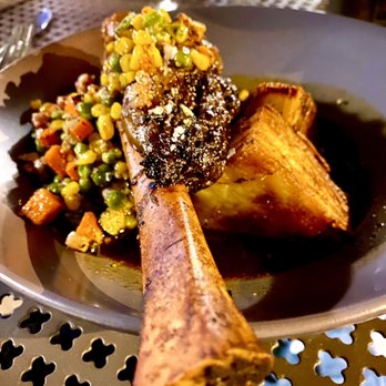 Cafe Vino - Lamb Osso Bucco- fantastic- tender!  Amazing! - Wine Bars Near Me - Fort Collins, Colorado