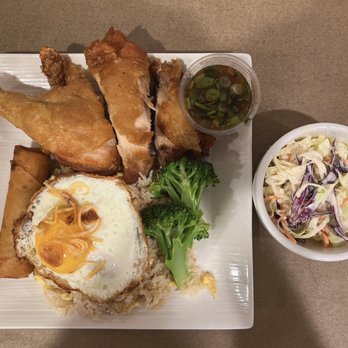 Lemon Crab - Whole chicken leg with egg roll and salad - Seafood Near Me - Hayward, California Lemon Crab - Whole chicken leg with egg roll and salad - Seafood Near Me - Hayward, California