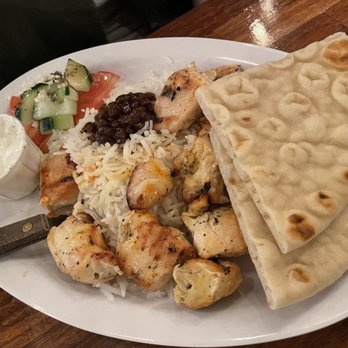 Peachtree Grill - Chicken Kabob Grilled Tomato, Pita Bread - American Near Me - Nashville, Tennessee