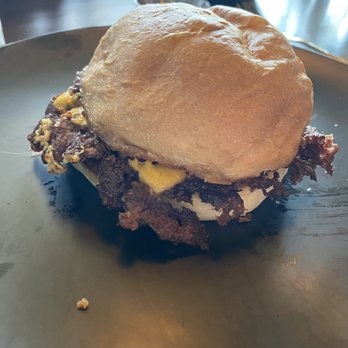 Fancy Burger - Classic single patty burger. They said it was 3 ozs. of meat, but I highly doubt it. It was more like a lacy patty with crunchy edges. - Burgers Near Me - Orem, Utah Fancy Burger - Classic single patty burger. They said it was 3 ozs. of meat, but I highly doubt it. It was more like a lacy patty with crunchy edges. - Burgers Near Me - Orem, Utah