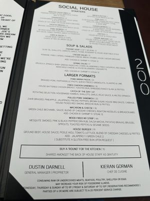 Menu photo 1 200 Social House Bernalillo, NM