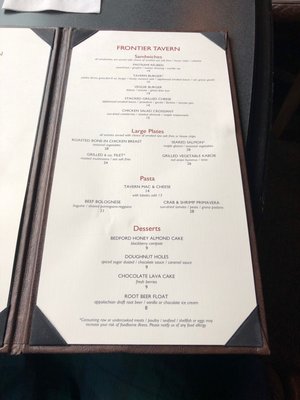 Menu photo 3 Frontier Tavern Bedford, PA