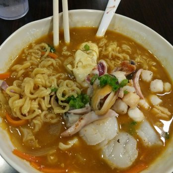 Asian Grill - Muscles, shrimp, eggs, and scallops Ramen seafood. Cost 13 with tax 14. - Japanese Near Me - Tulare, California