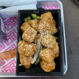 Sesame fried tofu