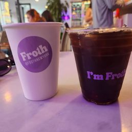 Latte, Lavender iced tea Latte, Lavender iced tea
