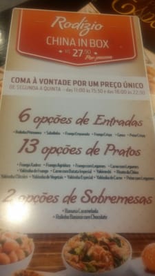 Menu photo 3 China In Box Rio de Janeiro, RJ Menu photo 3 China In Box Rio de Janeiro, RJ