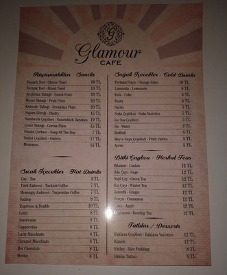 Menu photo 2 Glamour Cafe Istanbul, 34