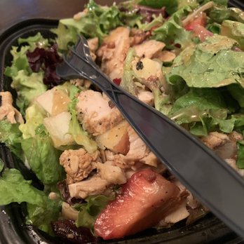 Chick-fil-A - Market salad without bleu cheese , with apple cider vinaigrette dressing - Fast Food Near Me - New York, New York Chick-fil-A - Market salad without bleu cheese , with apple cider vinaigrette dressing - Fast Food Near Me - New York, New York