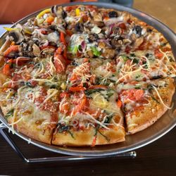 Crust Pizza - Rayford - Half Margherita and half forgot the name lol