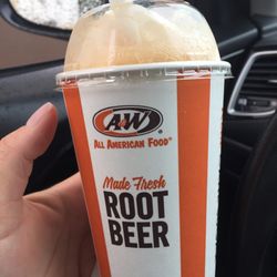 A&W Restaurant - The fresh root beer float! It was sooooooo good