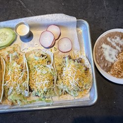 La Fortuna - Special Tacos. American style. With rice and beans