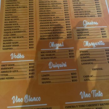 Picus - Menu - Seafood Near Me - Isla Mujeres, ROO