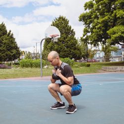 Adam Chee Fitness - Bottom portion of a kettlebell goblet squat