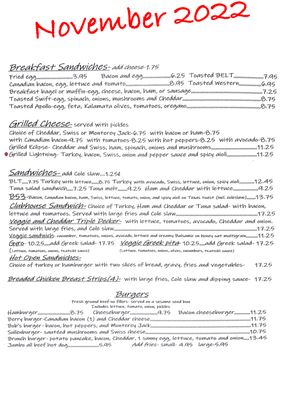 Menu photo 2 Airpark Cafe Guelph, ON