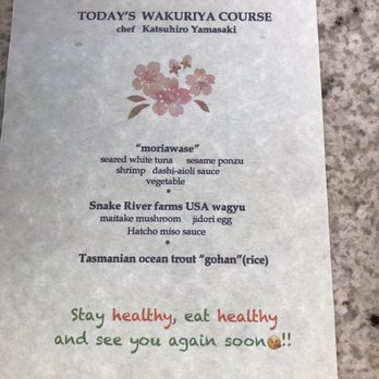 Wakuriya - April menu - Japanese Near Me - San Mateo, California Wakuriya - April menu - Japanese Near Me - San Mateo, California