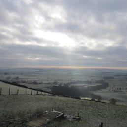 The gorgeous view from the Barrell Inn (my friend told me this is the highest pub in the Peak District)