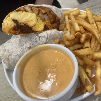 Sudwerk Brewing Co - Chorizo breakfast burrito - Breweries Near Me - Davis, California