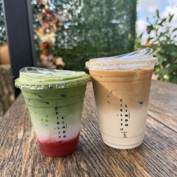 Cielito Lindo - Strawberry matcha - Cafes Near Me - Manor, Texas