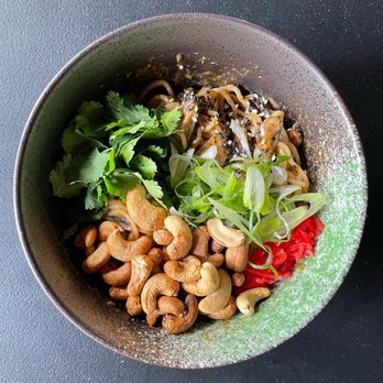 Toki Underground - shiitake and cashew Dan Dan- spicy, nutty soupless vegan noodle dish - Ramen Near Me - Washington, DC, District of Columbia Toki Underground - shiitake and cashew Dan Dan- spicy, nutty soupless vegan noodle dish - Ramen Near Me - Washington, DC, District of Columbia