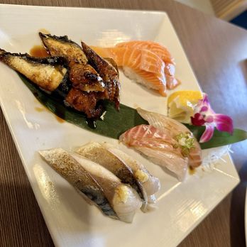 Kaito Sushi - Unagi, Salmon Belly, Saba, & Mada Nigiri (4 stars) - Sushi Bars Near Me - Las Vegas, Nevada Kaito Sushi - Unagi, Salmon Belly, Saba, & Mada Nigiri (4 stars) - Sushi Bars Near Me - Las Vegas, Nevada