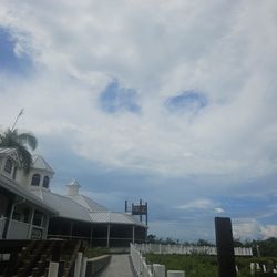 The sky blue and sunny