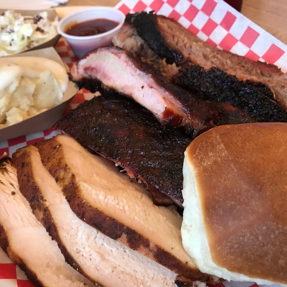 Hog Wild Bar-B-Que - Three meat - Chicken, Ribs, and brisket - Barbeque Near Me - Placerville, California Hog Wild Bar-B-Que - Three meat - Chicken, Ribs, and brisket - Barbeque Near Me - Placerville, California