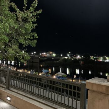 Morimoto Napa - Riverfront of Napa at night - Japanese Near Me - Napa, California