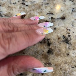 Nail polish chipped.
