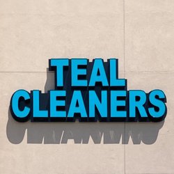 Teal Cleaners - Storefront Sign