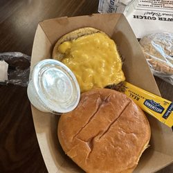 The Diamond Bar At Devils Tower - Pre selected menu during Sturges. Grilled Cheeseburger. 4/5!