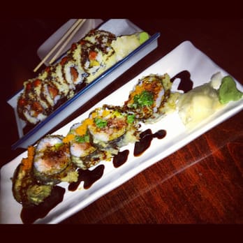 Ichiban Sushi - Pong roll on the bottom and marlow roll on the top! Delicious! - Sushi Bars Near Me - Downey, California Ichiban Sushi - Pong roll on the bottom and marlow roll on the top! Delicious! - Sushi Bars Near Me - Downey, California