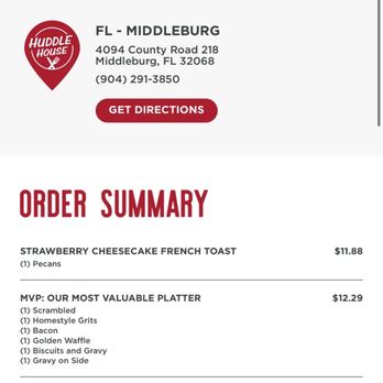 Huddle House - My time to pick up - American Near Me - Middleburg, Florida Huddle House - My time to pick up - American Near Me - Middleburg, Florida