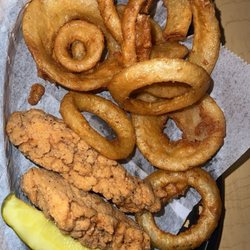 U And I Lounge - Half Order Chicken Tenders with Side of Onion Rings