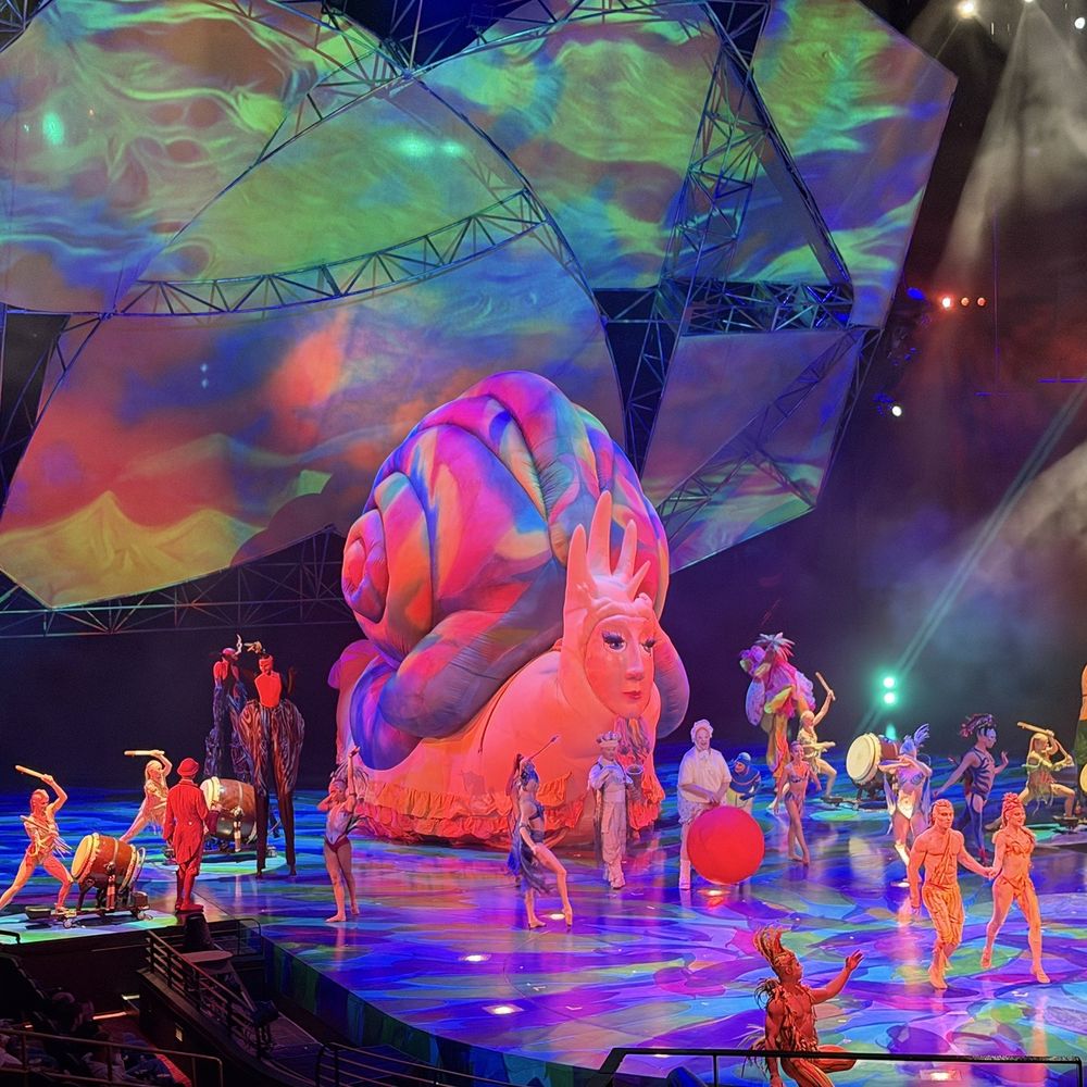 Mystère by Cirque du Soleil - Love the vibrant setting and the amazing designs on the costumes! - Performing Arts Near Me - Las Vegas, Nevada Mystère by Cirque du Soleil - Love the vibrant setting and the amazing designs on the costumes! - Performing Arts Near Me - Las Vegas, Nevada