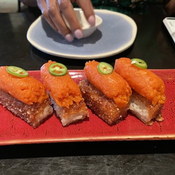 Makoto - Spicy Tuna Crispy Rice - Japanese Near Me - Miami Beach, Florida Makoto - Spicy Tuna Crispy Rice - Japanese Near Me - Miami Beach, Florida
