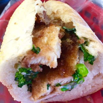 Tony's Colonial Food Store - Chicken cutlet & broccoli Rabe sandwich - Italian Near Me - Providence, Rhode Island