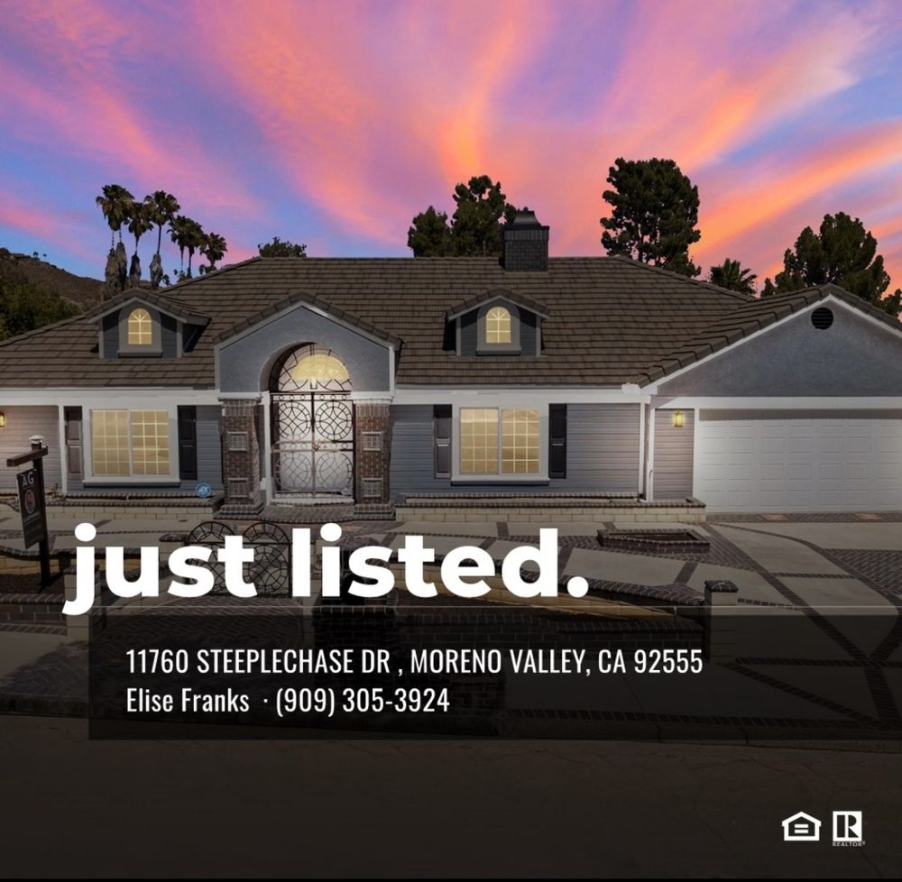 ELISE SELLS RIVERSIDE REAL ESTATE Contact Agent 21804 Cactus Ave